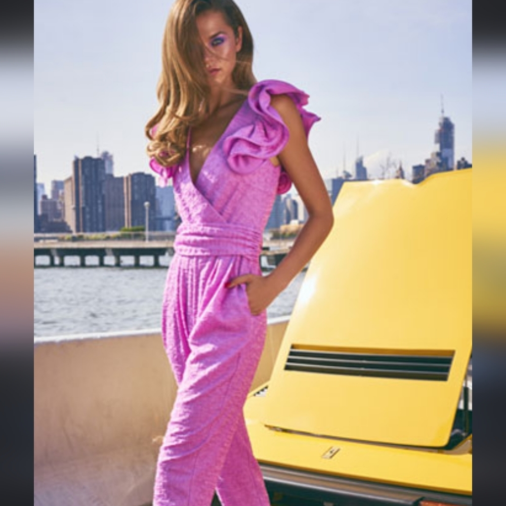 NWOT Retrofête pink jumpsuit